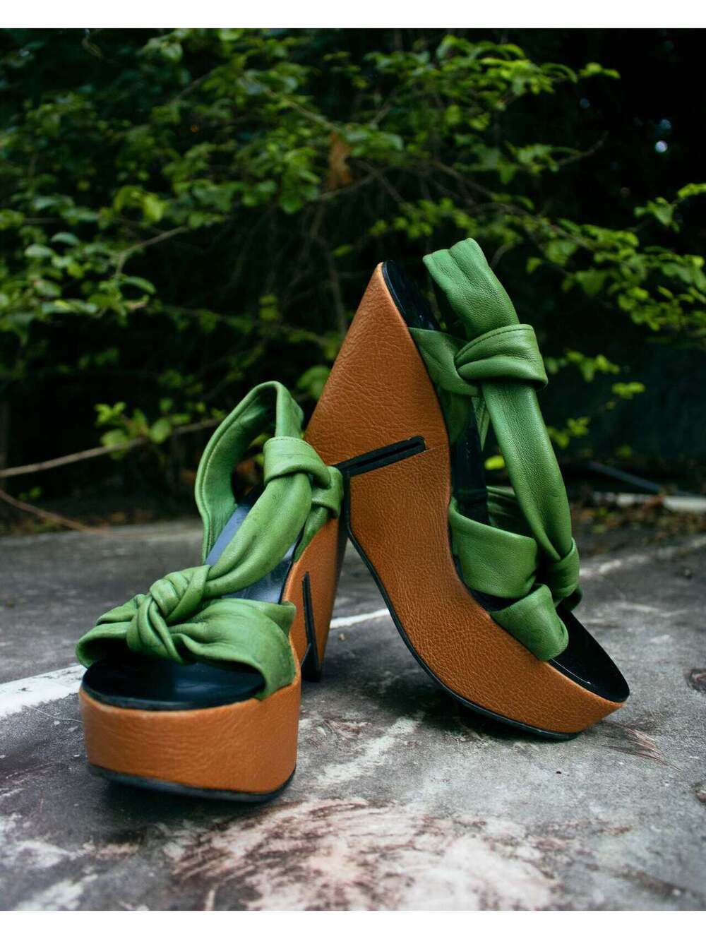 Robert Clergerie Green Wedges